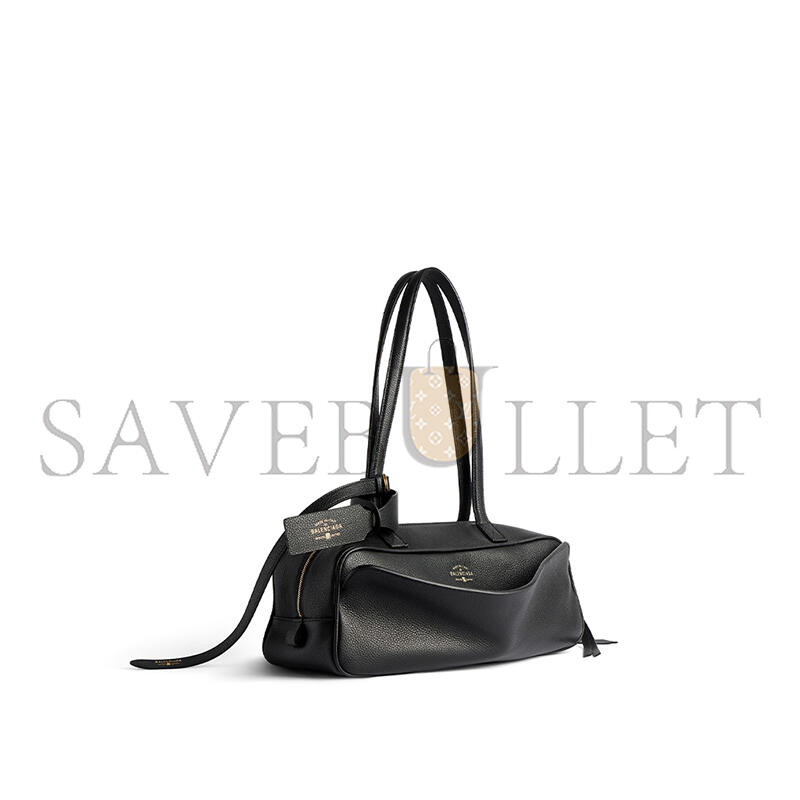 BALENCIAGA WOMEN'S CARRIE BOWLING BAG SMALL IN BLACK 8329202ABNQ1000  (31*12*12cm)